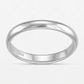 anillo media caña 4mm plata 925