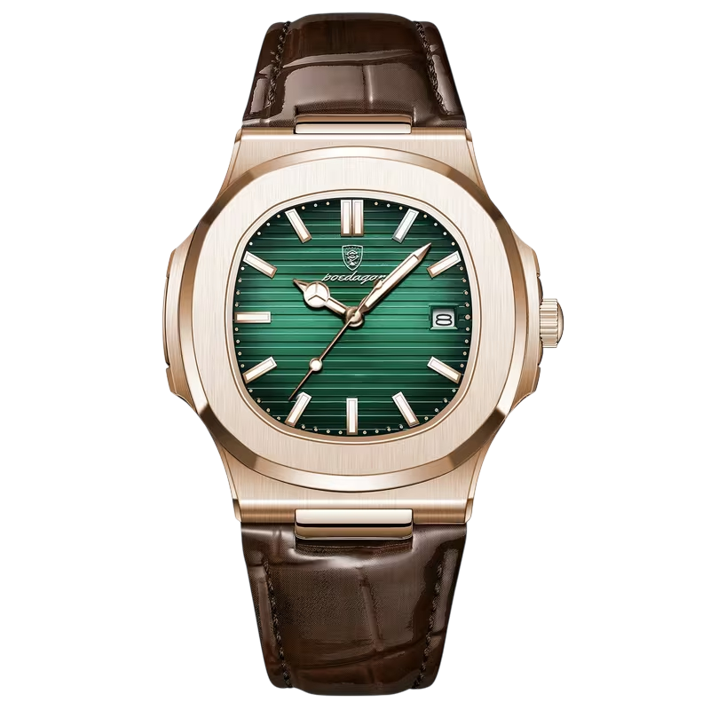 Reloj Nautilus Correa cuero Rose Gold