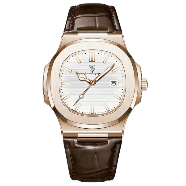 Reloj Nautilus Correa cuero Rose Gold