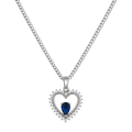 Collar Corazon Azul